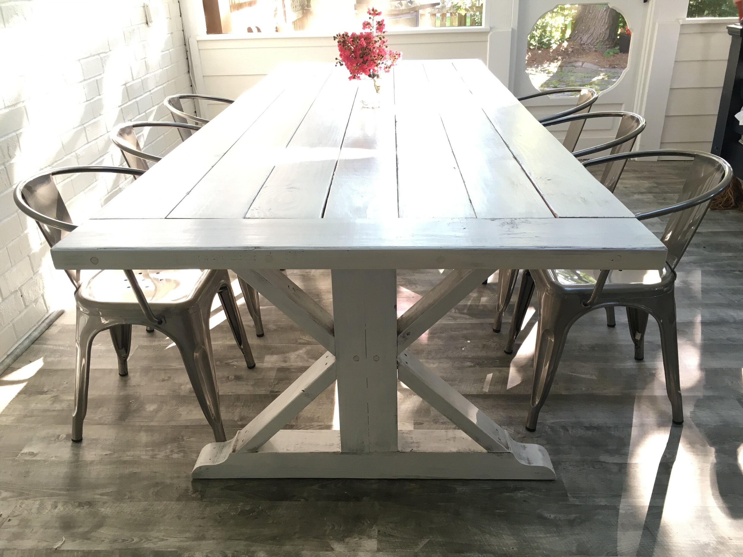 Patio Table with X-Base