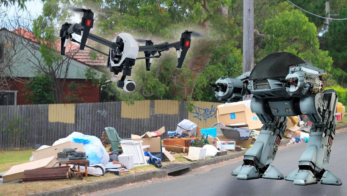 Home Demolition's artist rendering of The EPA's newest measures against unlawful dumping.