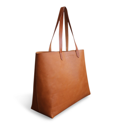 Tan Leather Tote Side.jpg