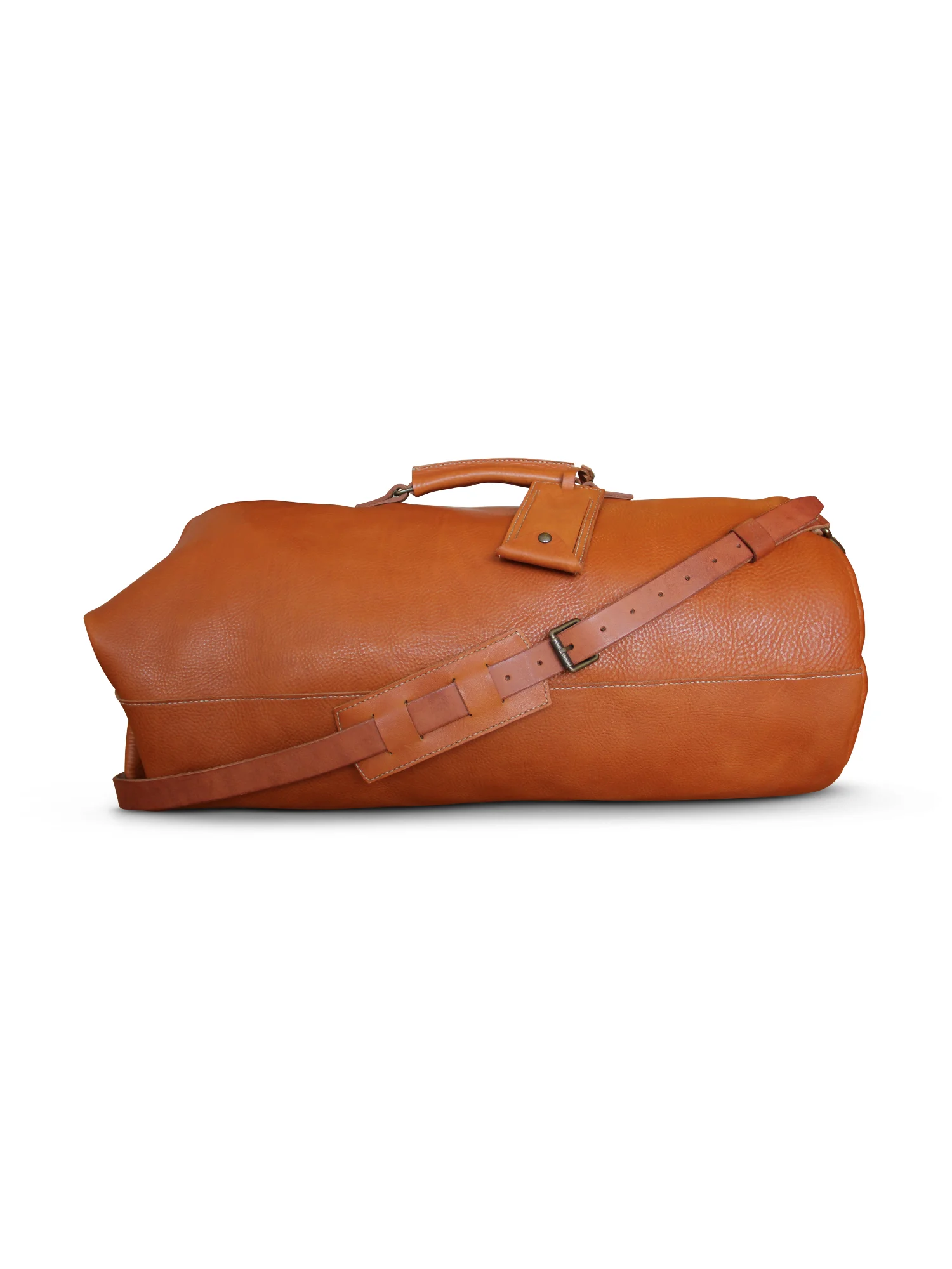 Tan Leather Military Duffle.jpg