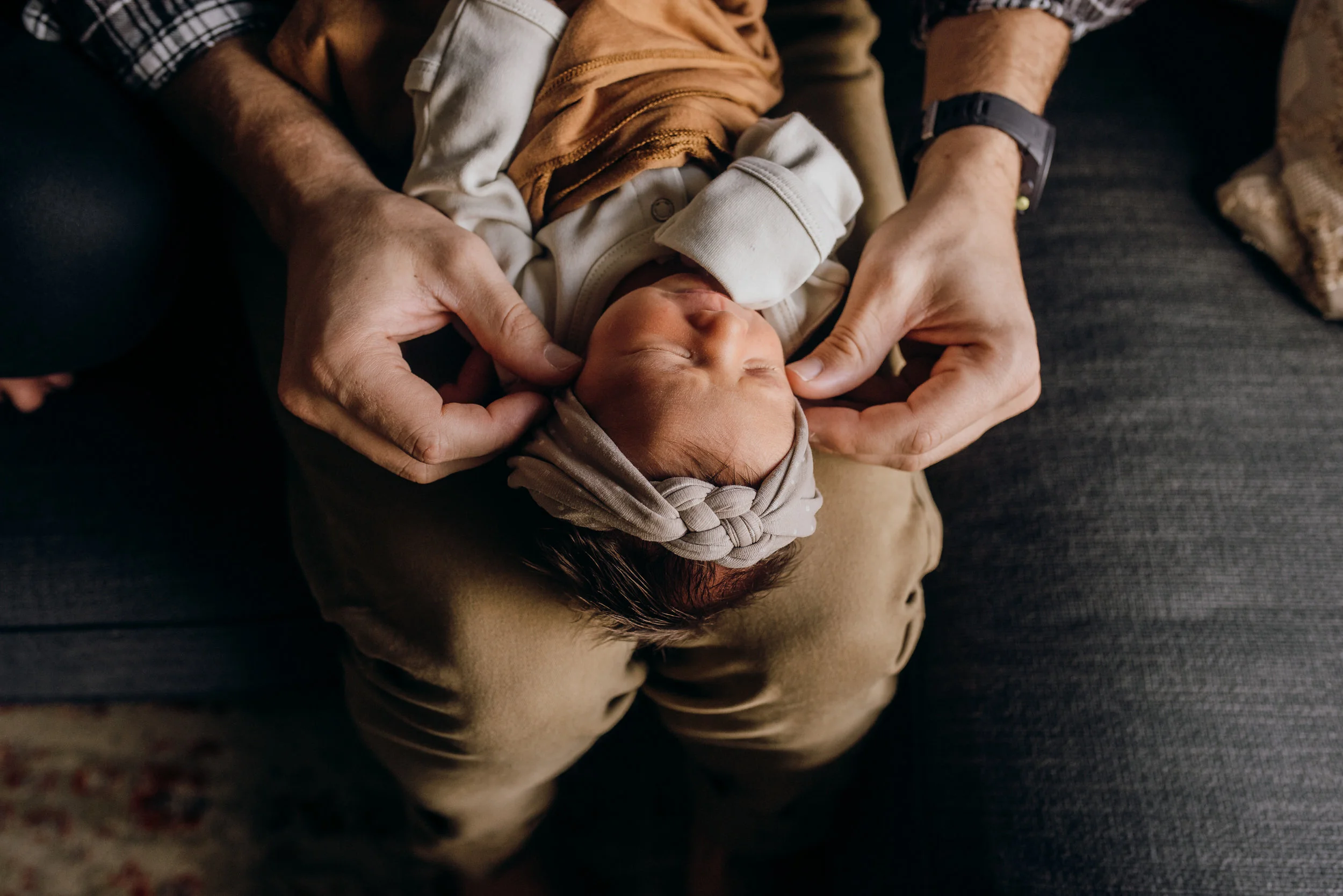 Emily + Wally Newborn Session | Home. Cincinnati OH