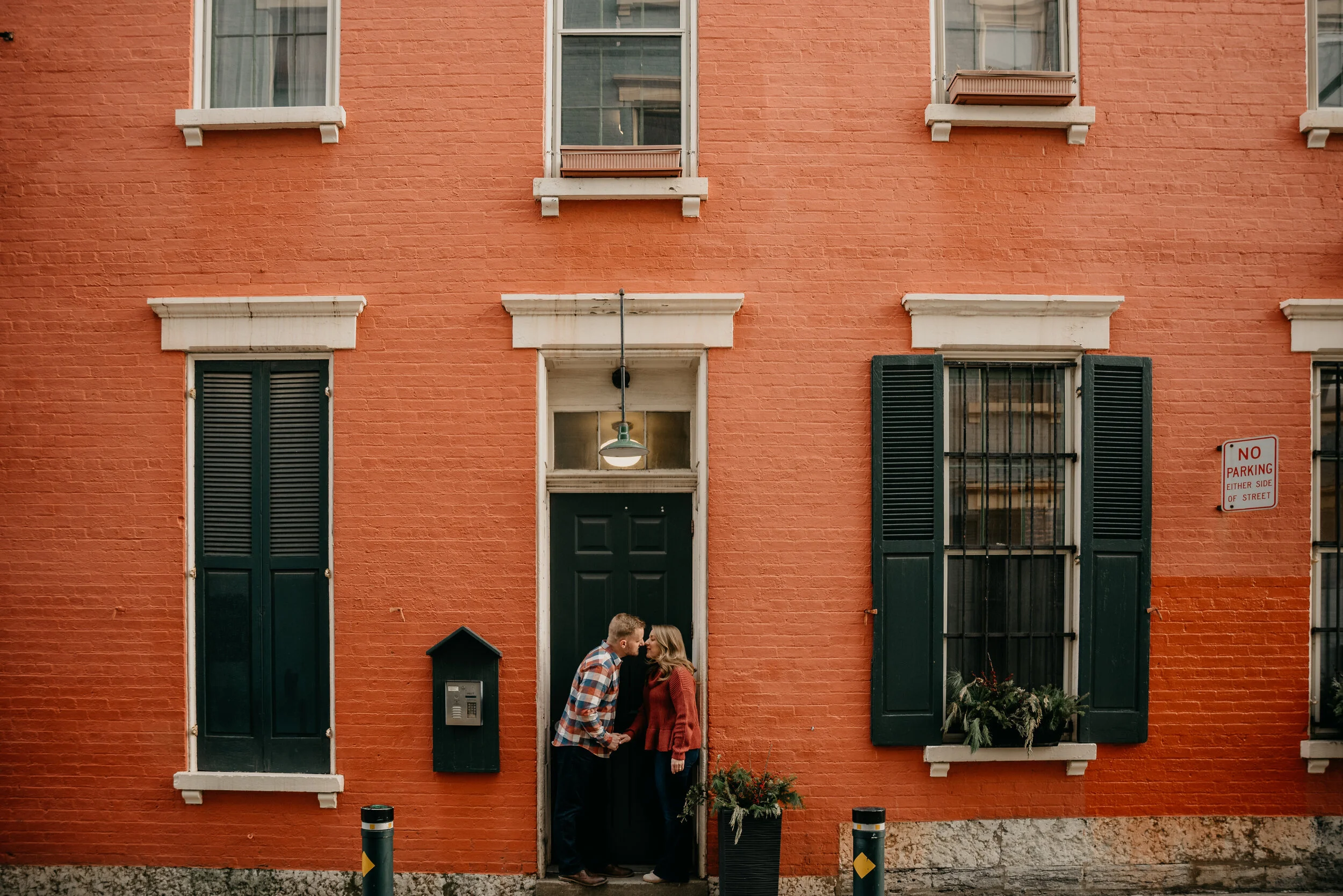 Brian + Christiane | City Engagement Session in Over The Rhine