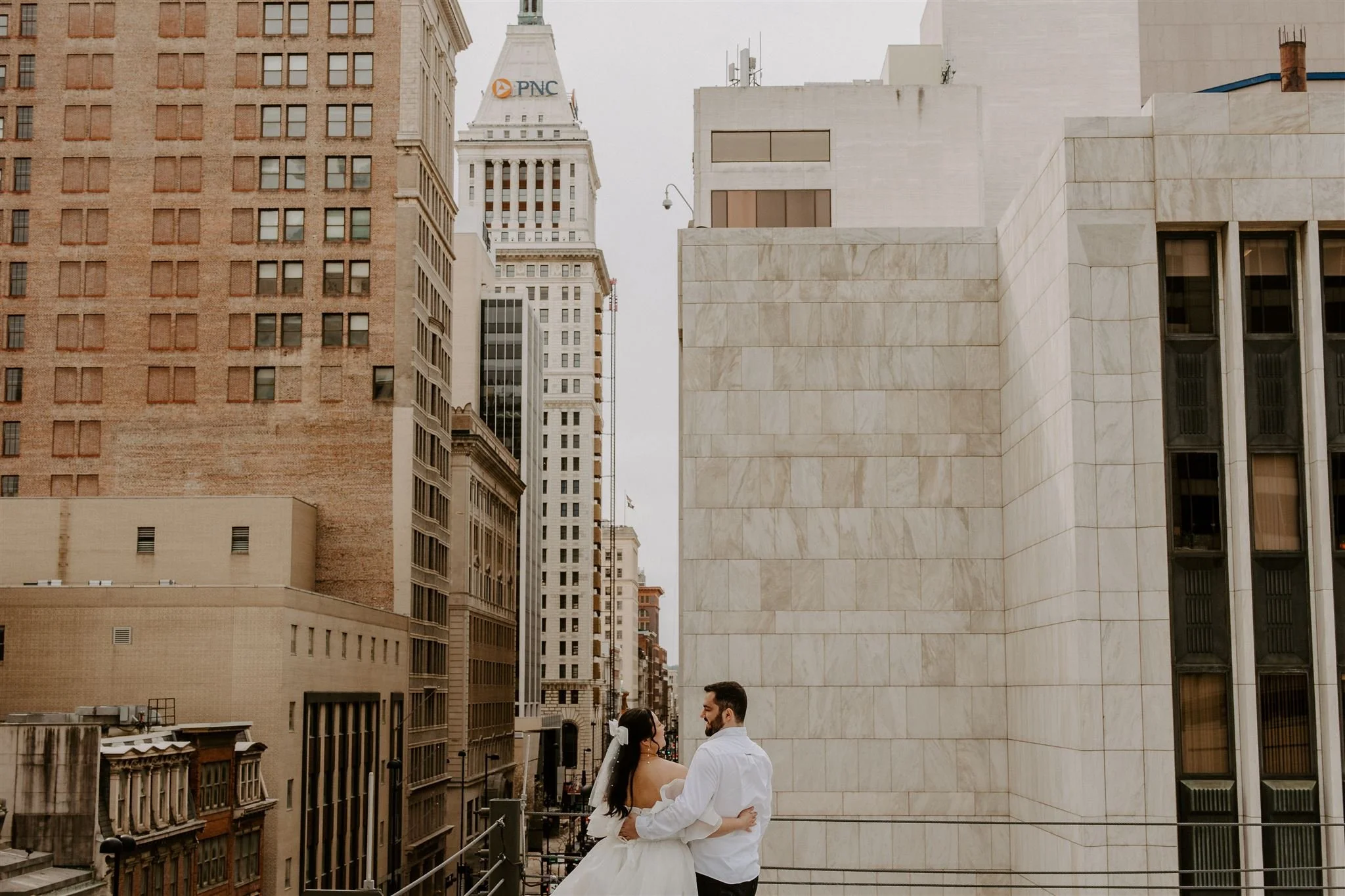 Erik + Kayla | Downtown Cincinnati + Covington KY Engagement Session