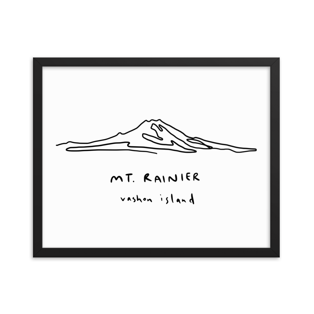 Mount Rainier Drawing