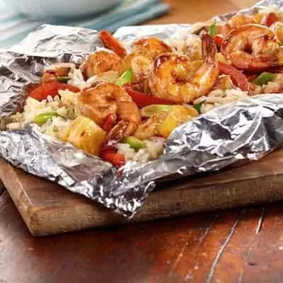 Teriyaki Shrimp and Pineapple