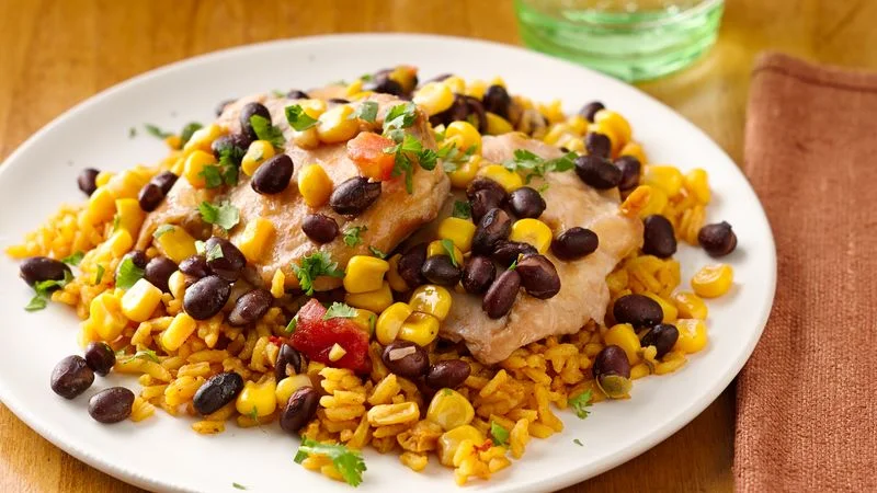 Salsa Chicken with Black Beans and Corn