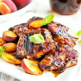 Bourbon Peach BBQ Chicken