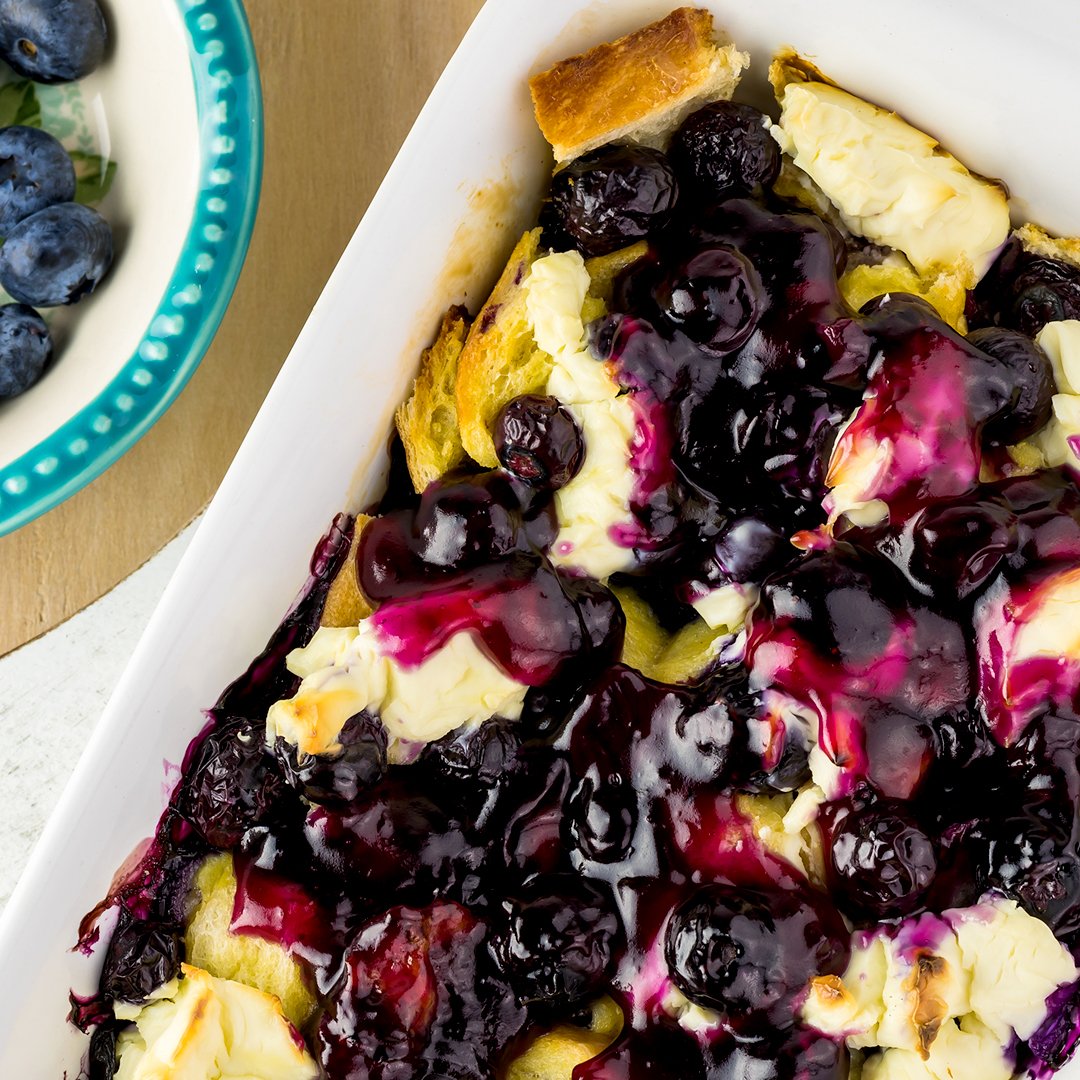 Blueberry French Toast Breakfast Casserole