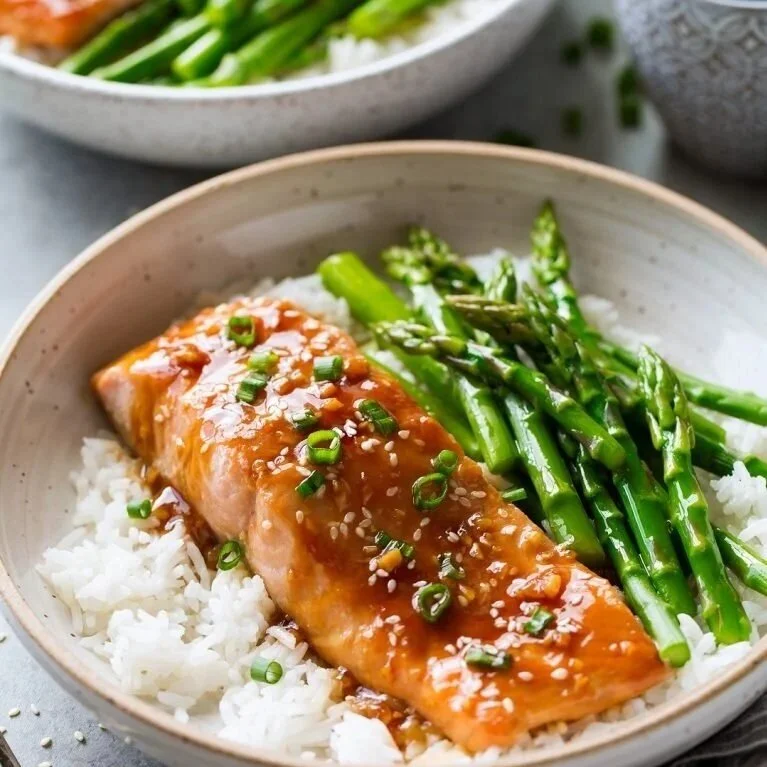 Teriyaki Salmon and Asparagus