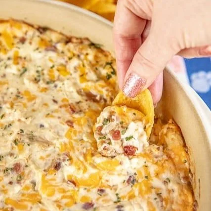Warm Chicken, Cheese, Bacon Dip