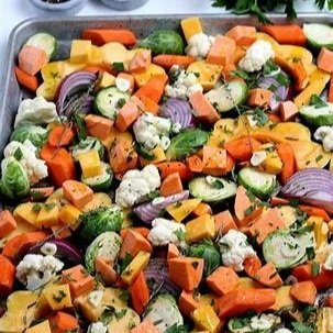 Fall Seasonal Roasted Veggies