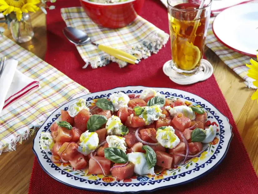 Marinated Watermelon Salad with Burrata