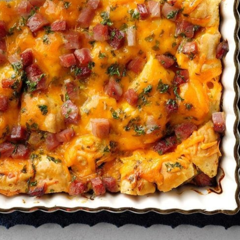 Apple Butter Biscuit Breakfast Bake