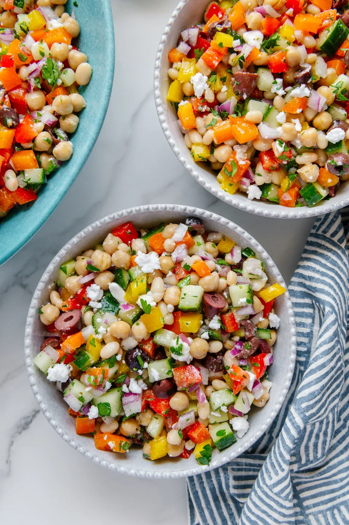 Dense Bean Salad (Mediterranean)