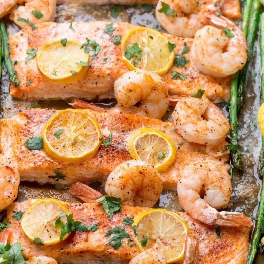 Baked Shrimp Salmon
