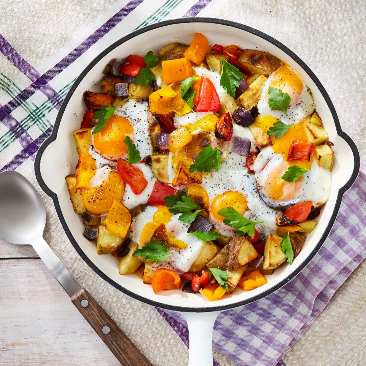 Roasted Potato and Pepper Hash