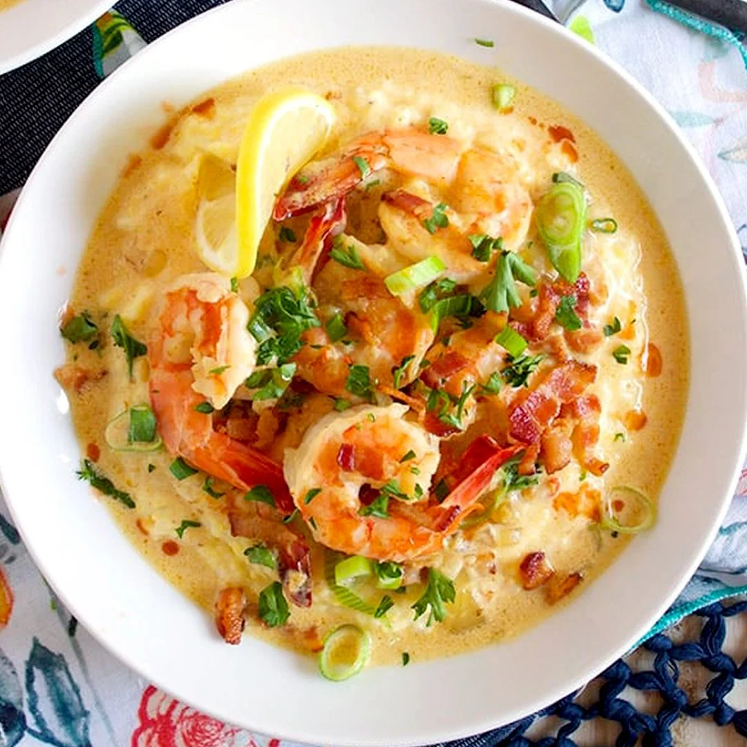 Cheesy Shrimp and Grits