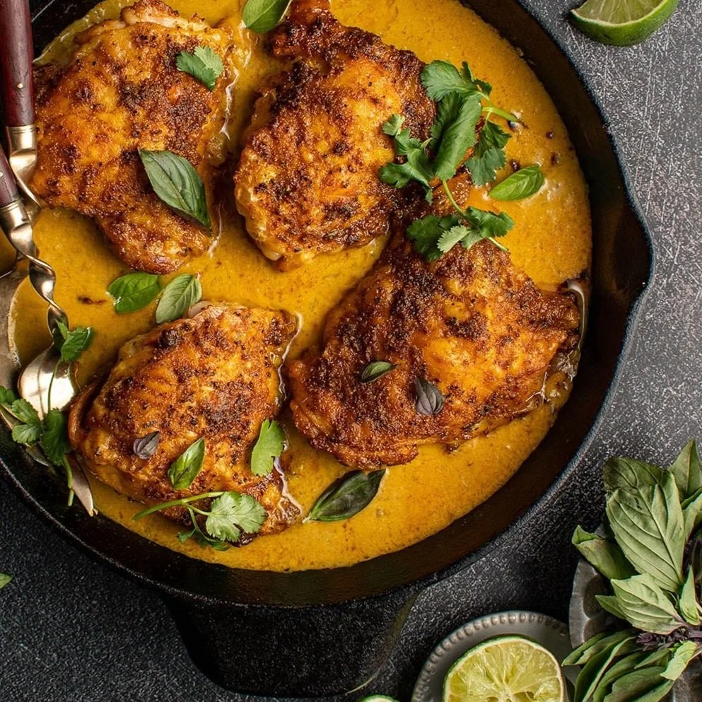 Roasted Golden Chicken with Miso Curry