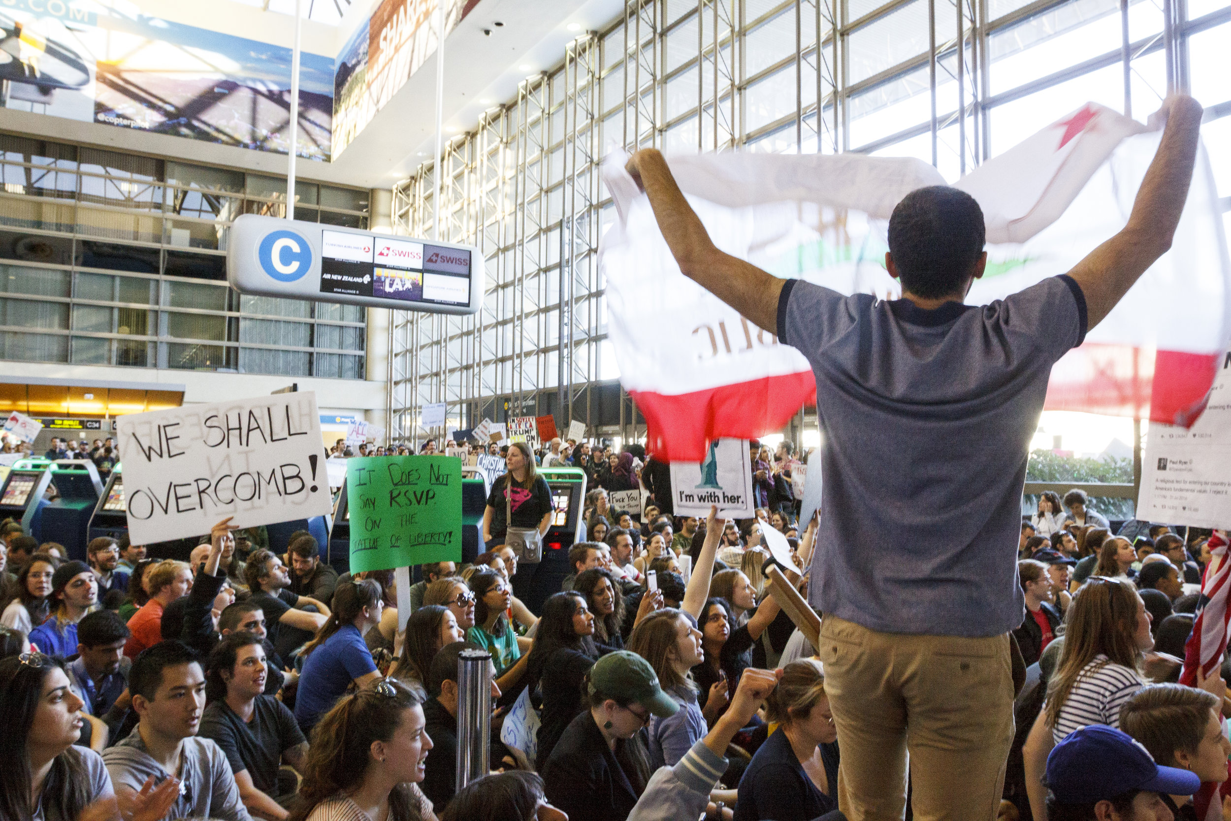  LAX anti-Travel Ban Protest  January 29th, 2017 