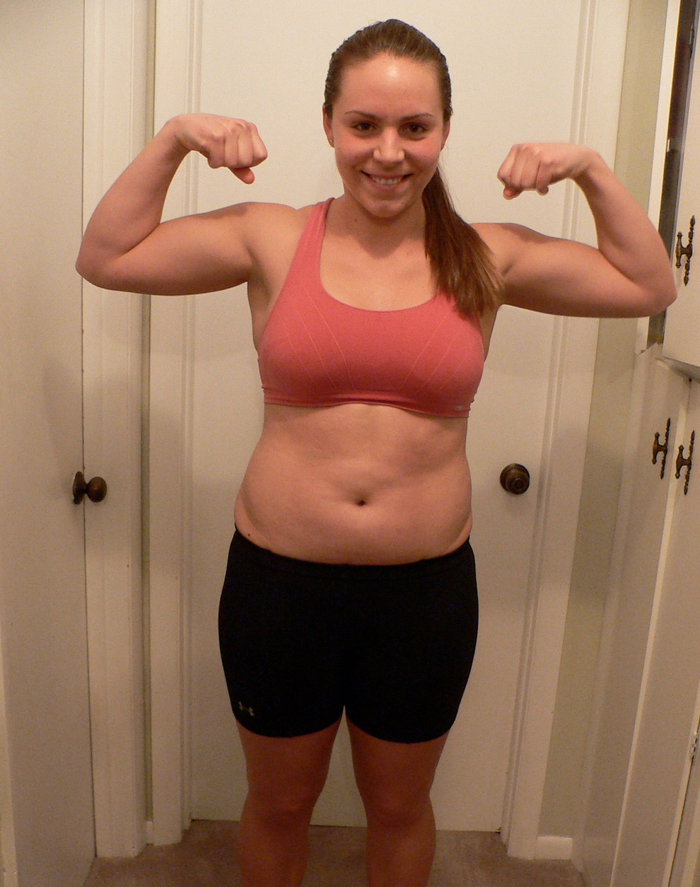 Early 2011, freshman year of college,&nbsp;after gaining 20lbs. I struggled with my identity being solely found in running. When I was not running, I felt like my identity was gone.&nbsp;During this time, I was trying to eat clean, restricting myself to low calories and high amounts of cardio, giving up... Gaining the weight back again and again. A very low time in my life and frustrating. I did not know what to do.