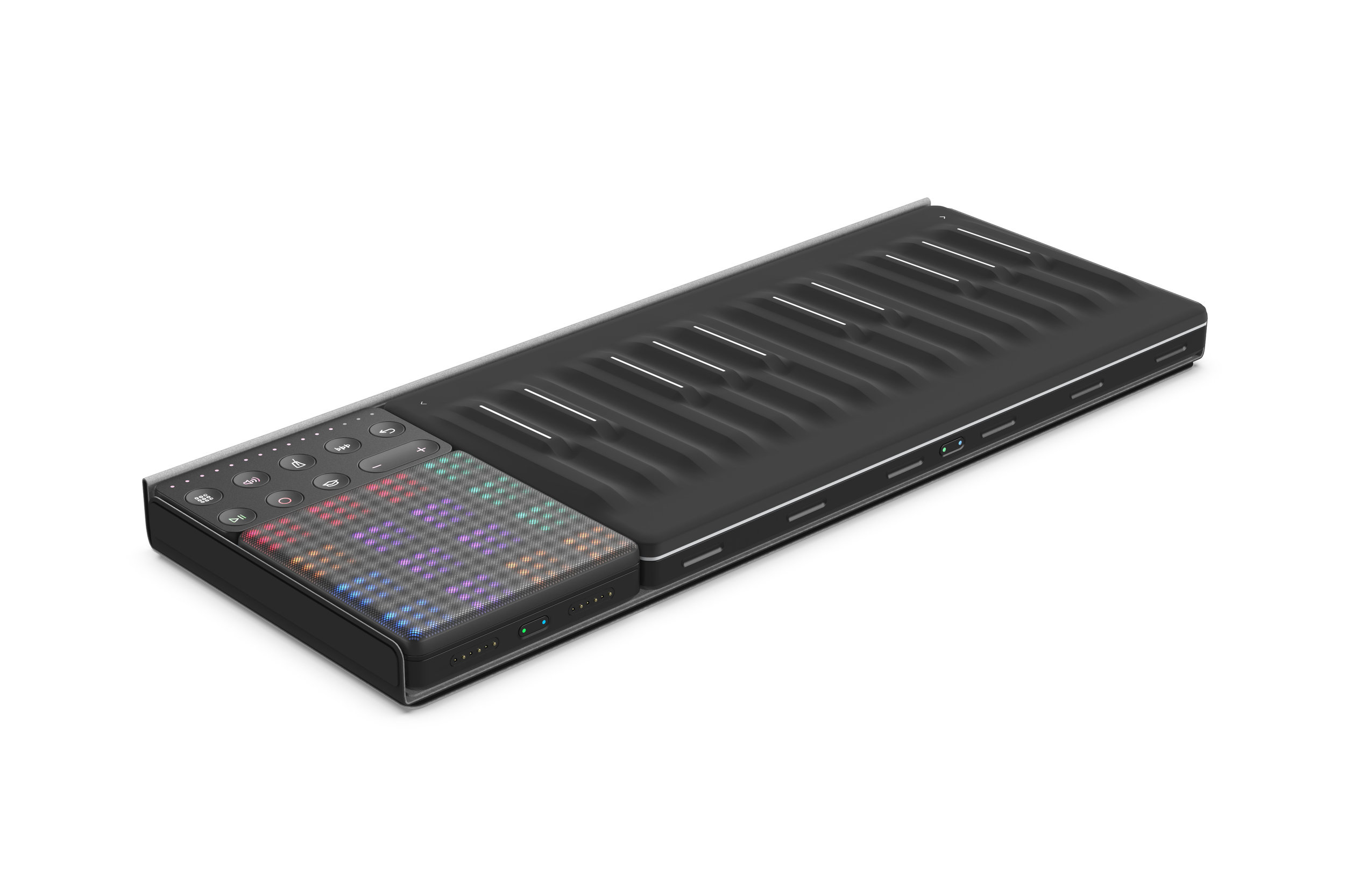 Alla produkter i Roli Blocks-floran kan kopplas samman till sammansatta kontrollytor.