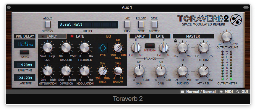 D16 Toraverb 2, ett mångsidigt reverb med utsökt ton.