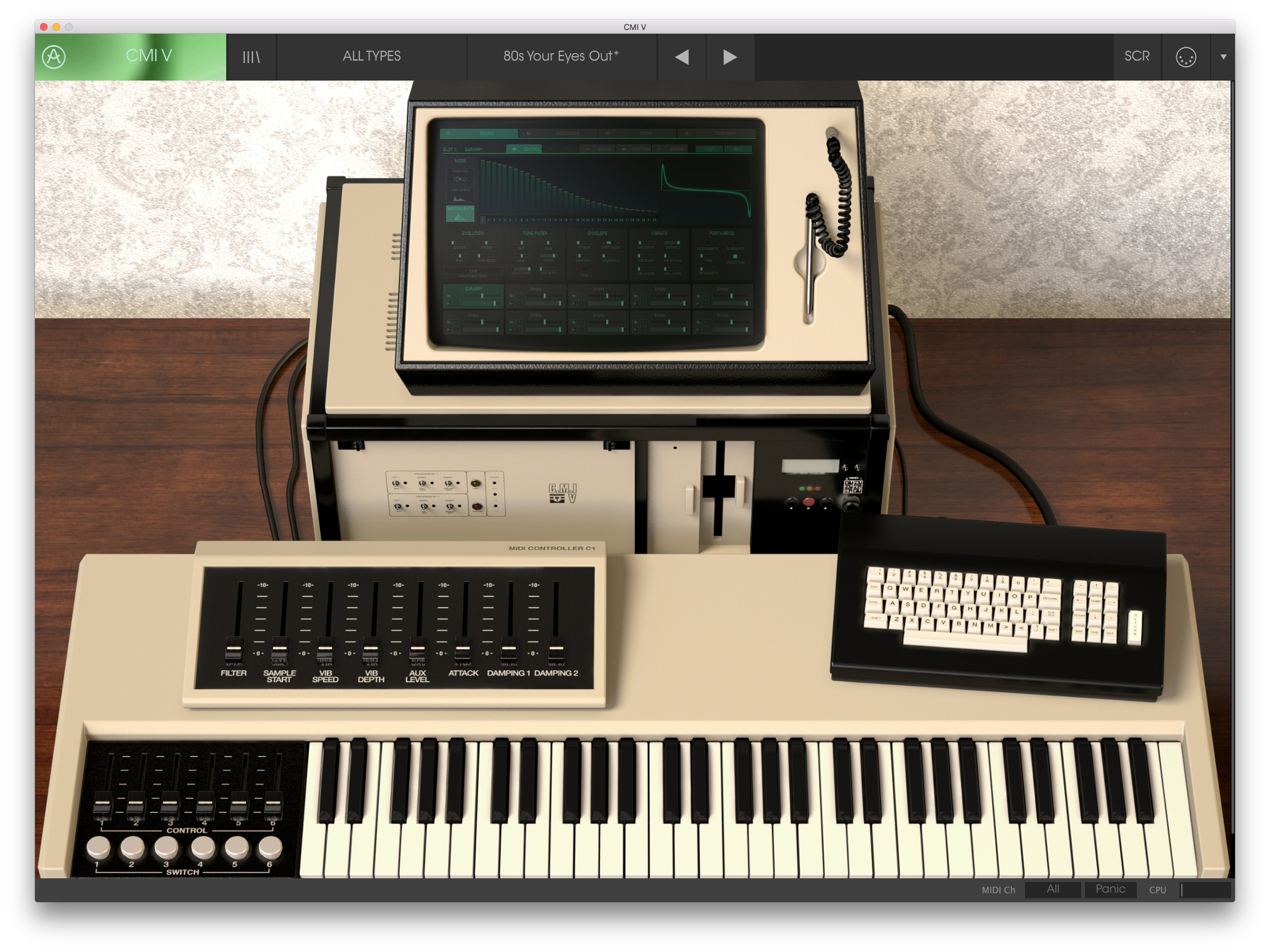 CMI V är en logisk tillökning efter att Synclavier V gjorde intåg till version 5 av V Collection.
