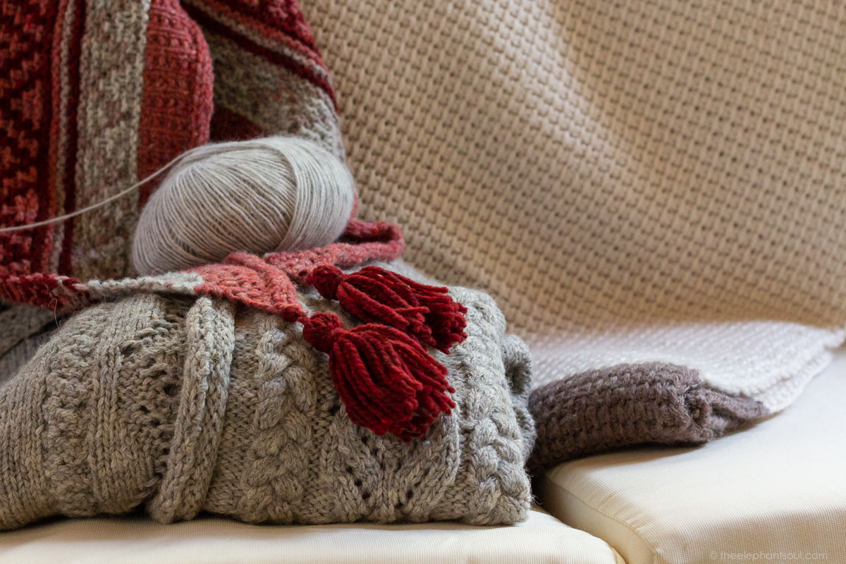 These are some of the warm tones and patterns of Marielle’s winter designs.