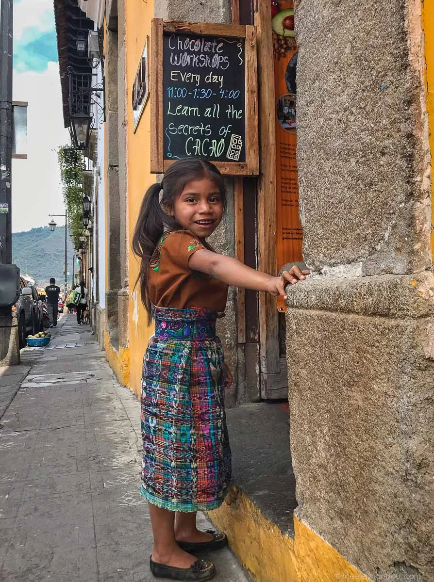 Photo of indigenous girl from Antigua, Guatemala. © Diana, The Elephant Soul