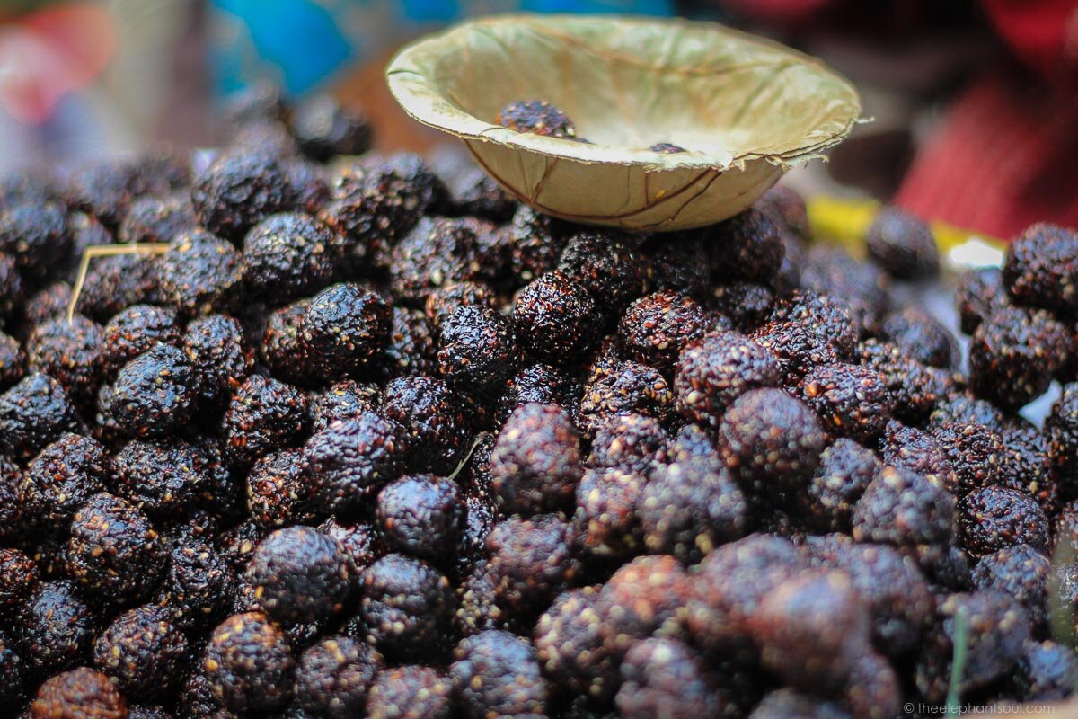 These Nepalese sweets are usually sold outside Hindu temples and are given as an offerings to the Hindu deities. After being blessed, devotees can eat them. Image © Diana - The Elephant Soul
