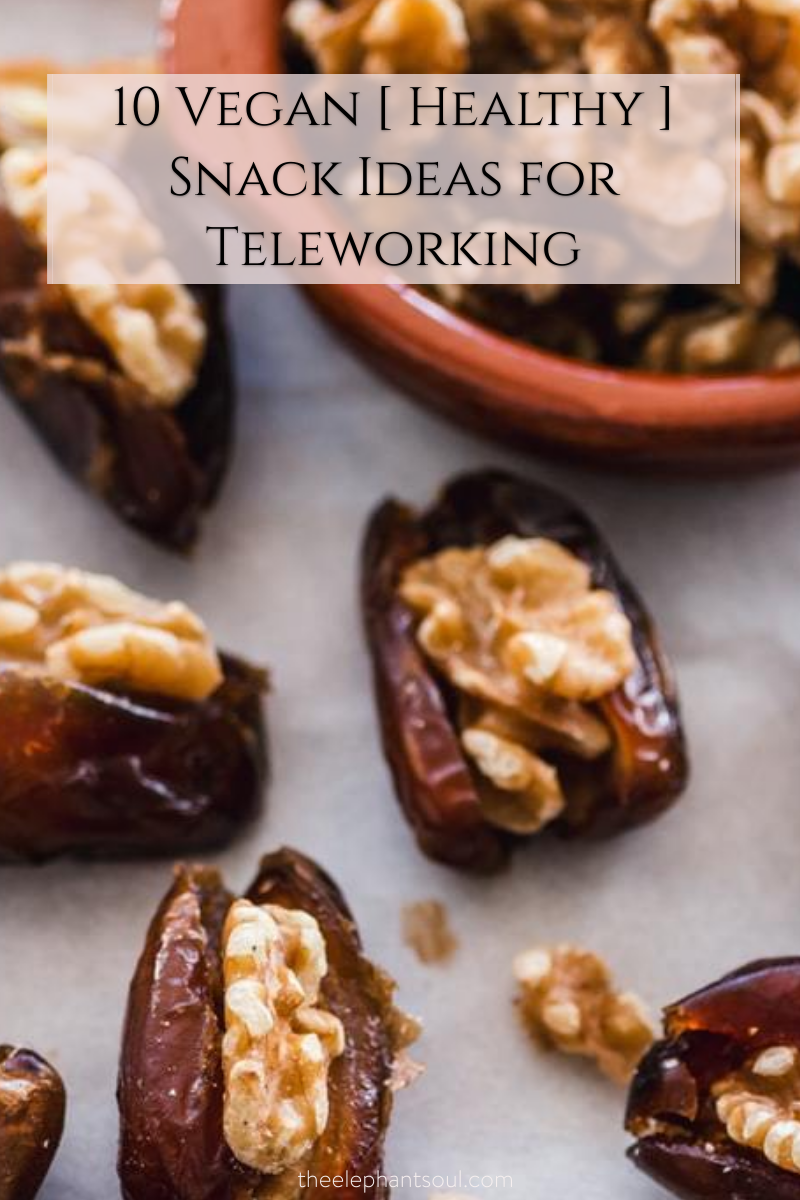 10 Vegan [ Healthy ] Snack Ideas for Teleworking 