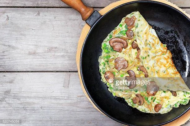 'Make do' Asian omlette