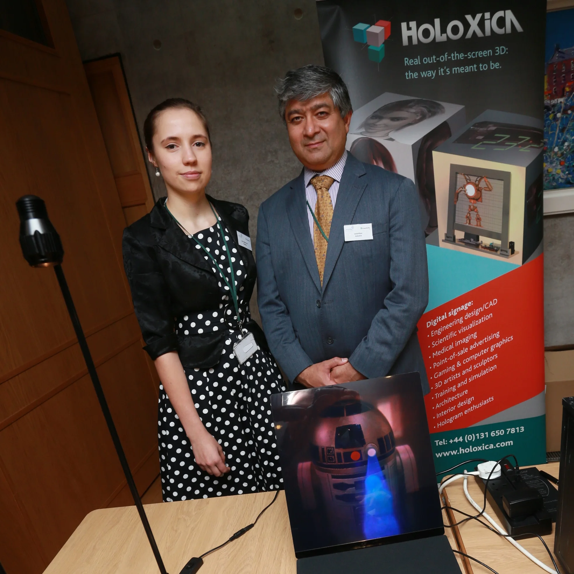 Holoxica at Scottish Photonics Reception