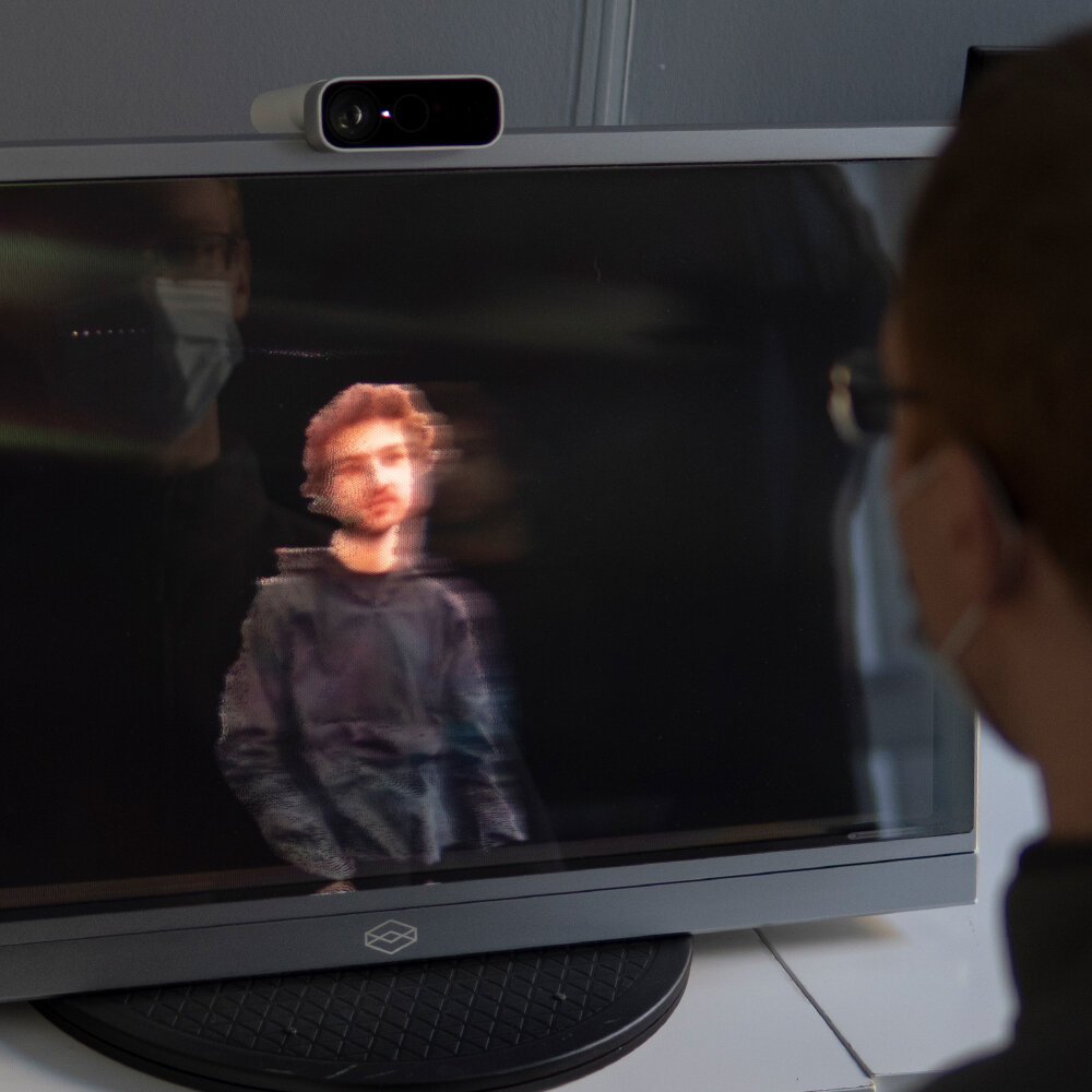 Holoxica showcases glasses-free 3D videoconferencing