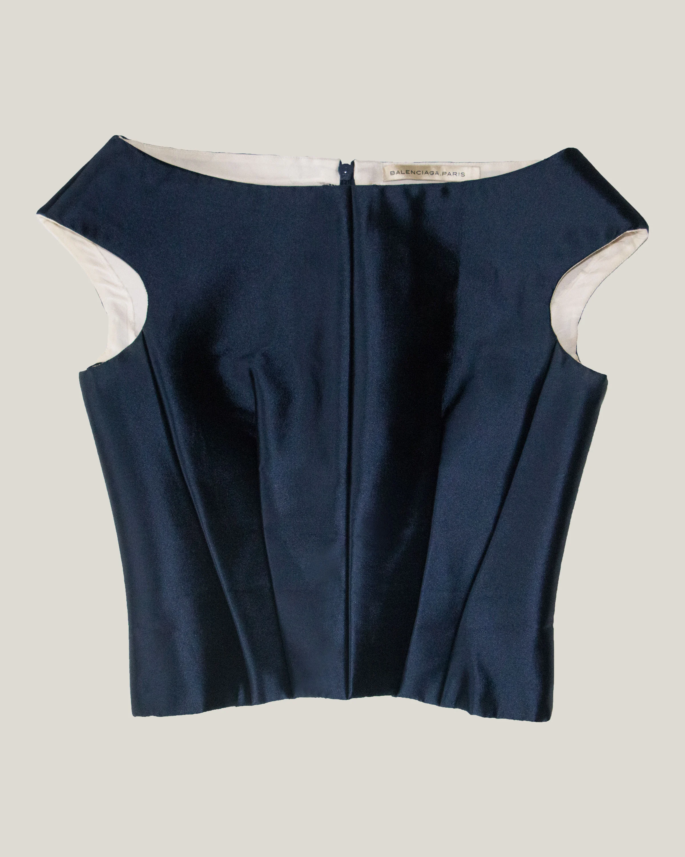 Balenciaga SS 2008 Silk Structured Top