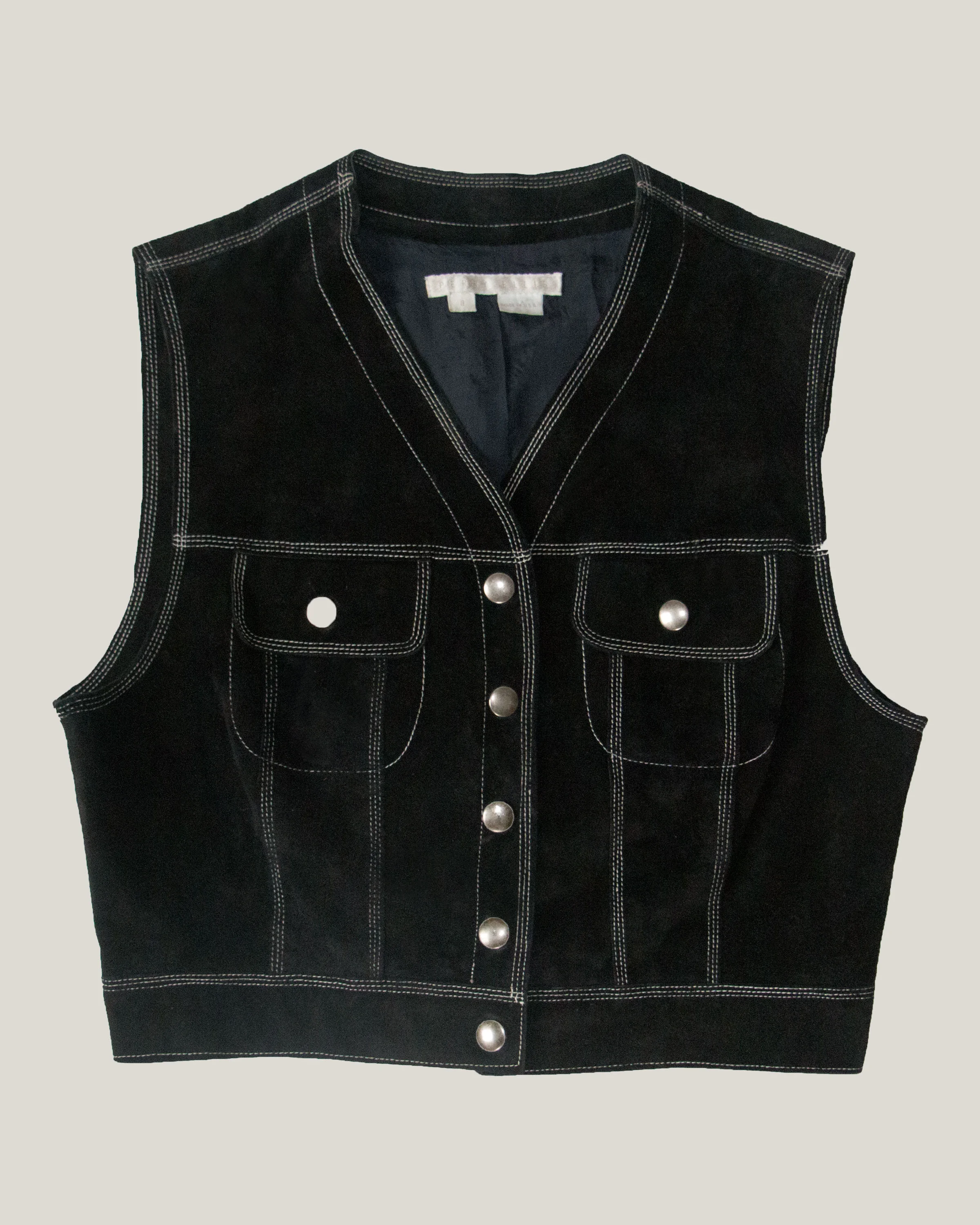 Perry Ellis by Marc Jacobs SS 1993 Suede Vest