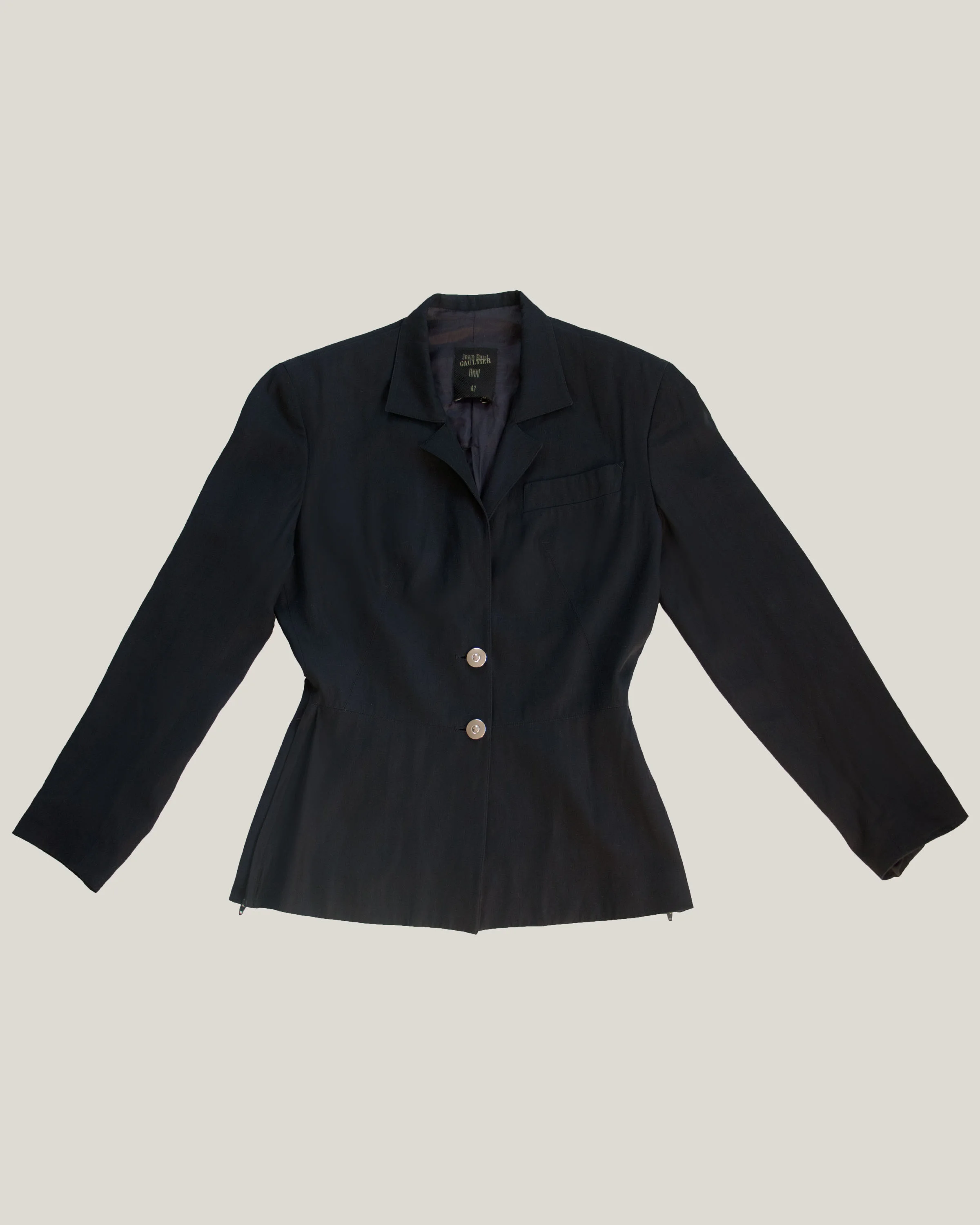 Jean Paul Gaultier AW 1992 Blue Zip Blazer