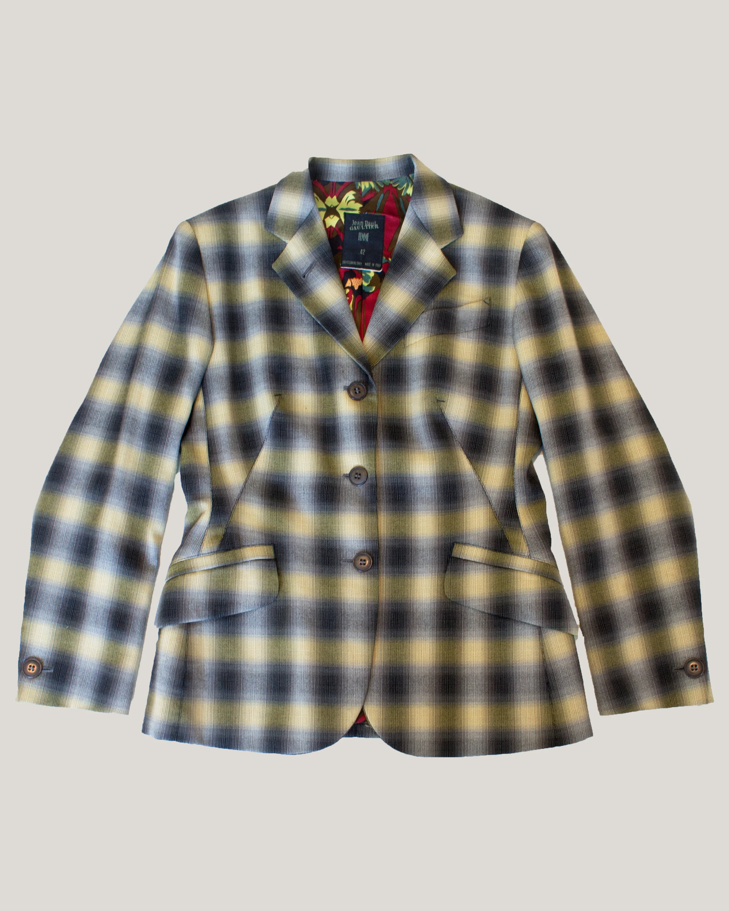 Mid 1990’s Jean Paul Gaultier Checked Jacket