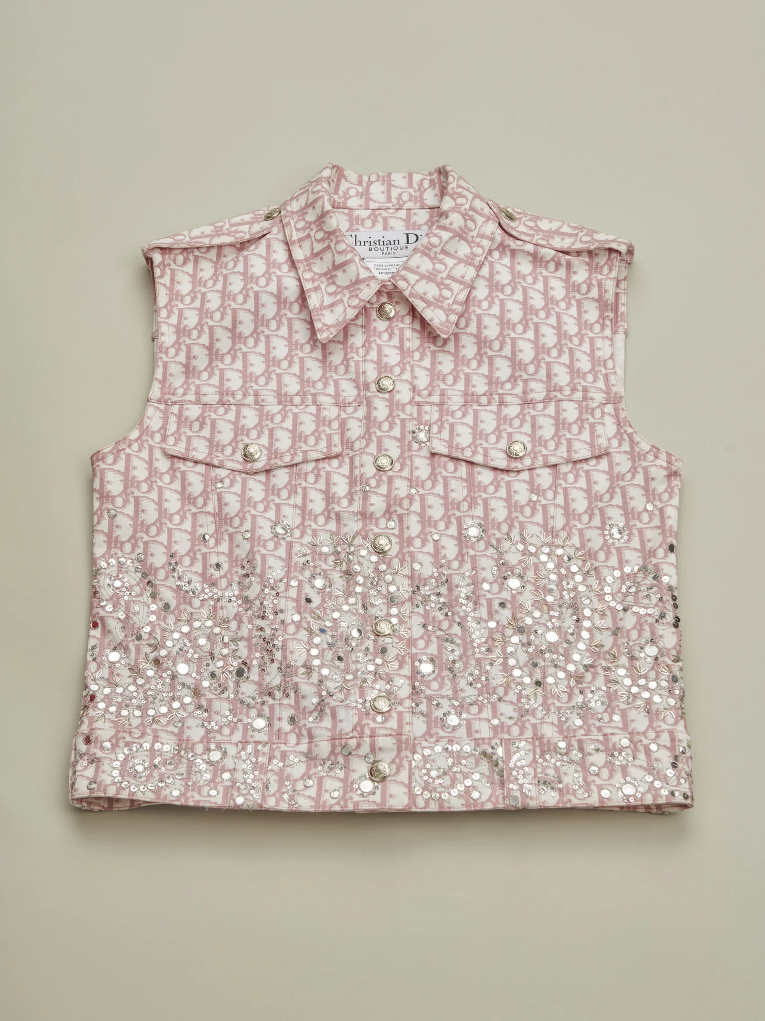 Dior Pink Monogram Vest c. 2005