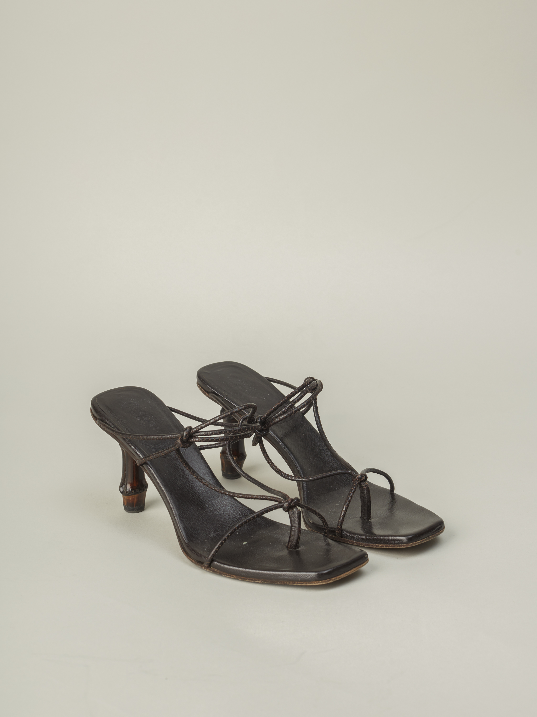 vintage gucci bamboo heels