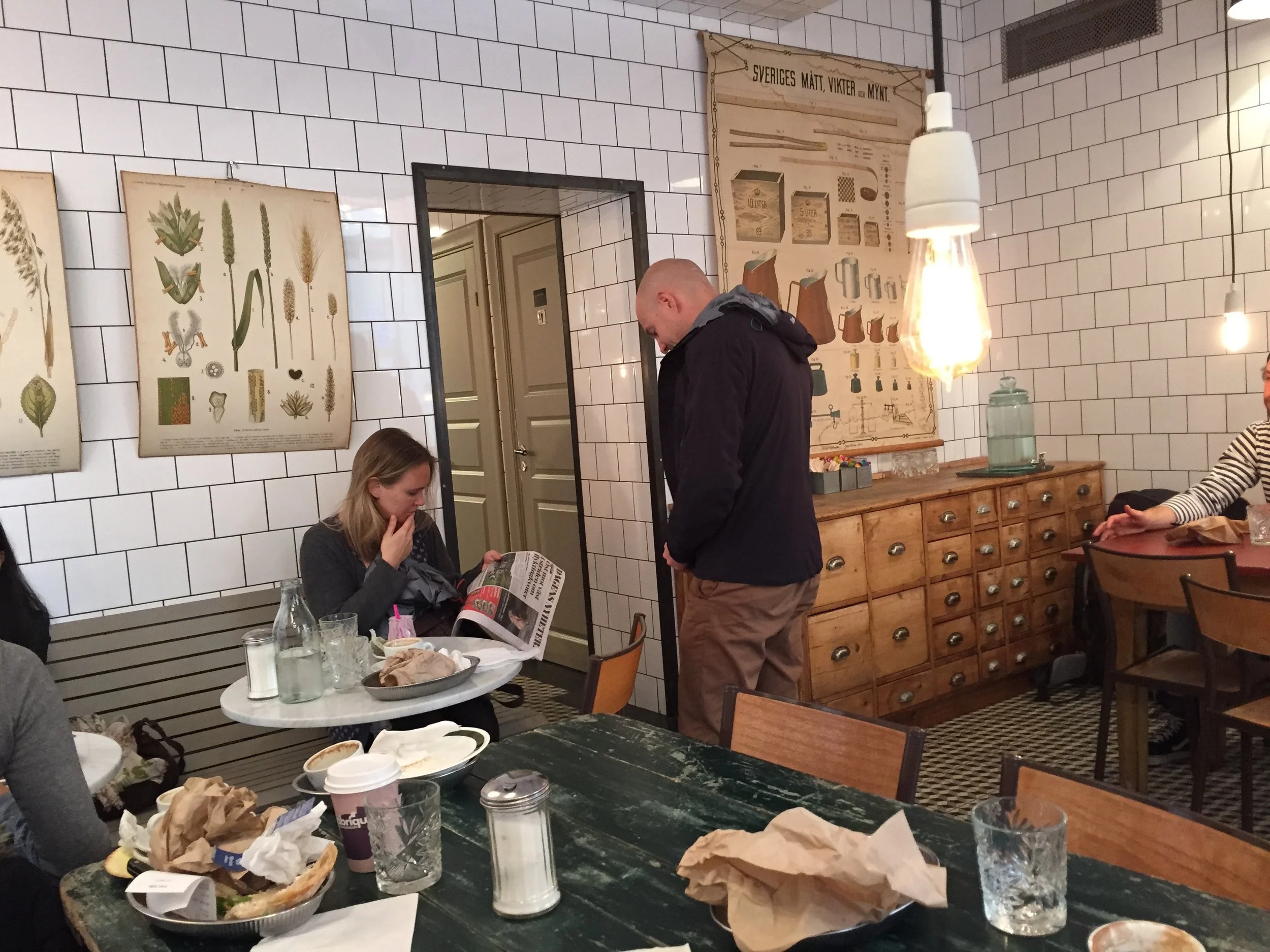 charming interior of the bakery