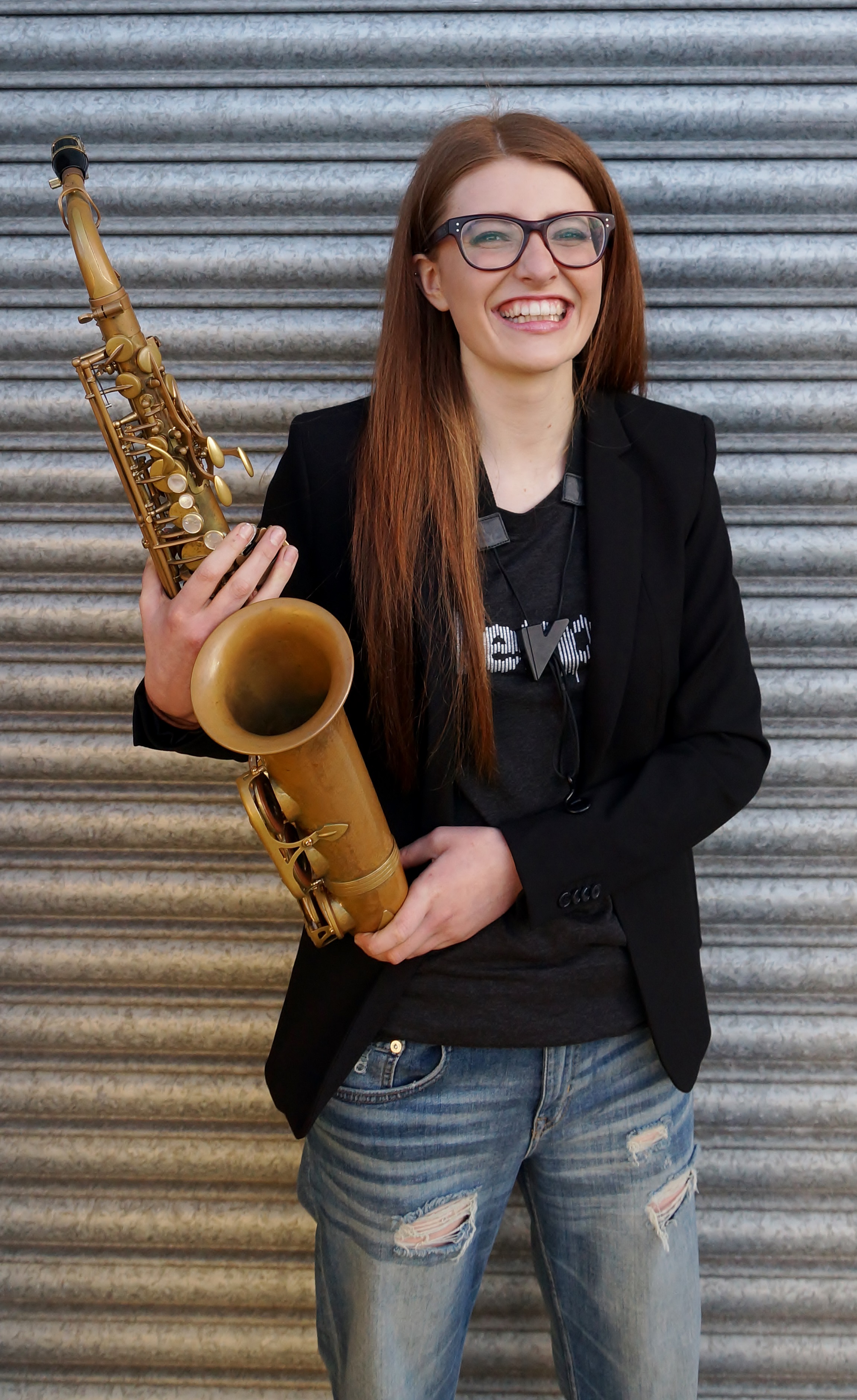 Jess Gillam who performs in this year’s Ten Pieces Prom (cred Darren Gillam)