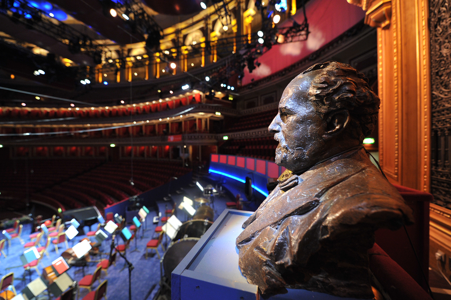 The bust of Sir Henry Wood who is brought to life in this year’s Ten Pieces Prom (cred BBC/Chris Christodoulu)