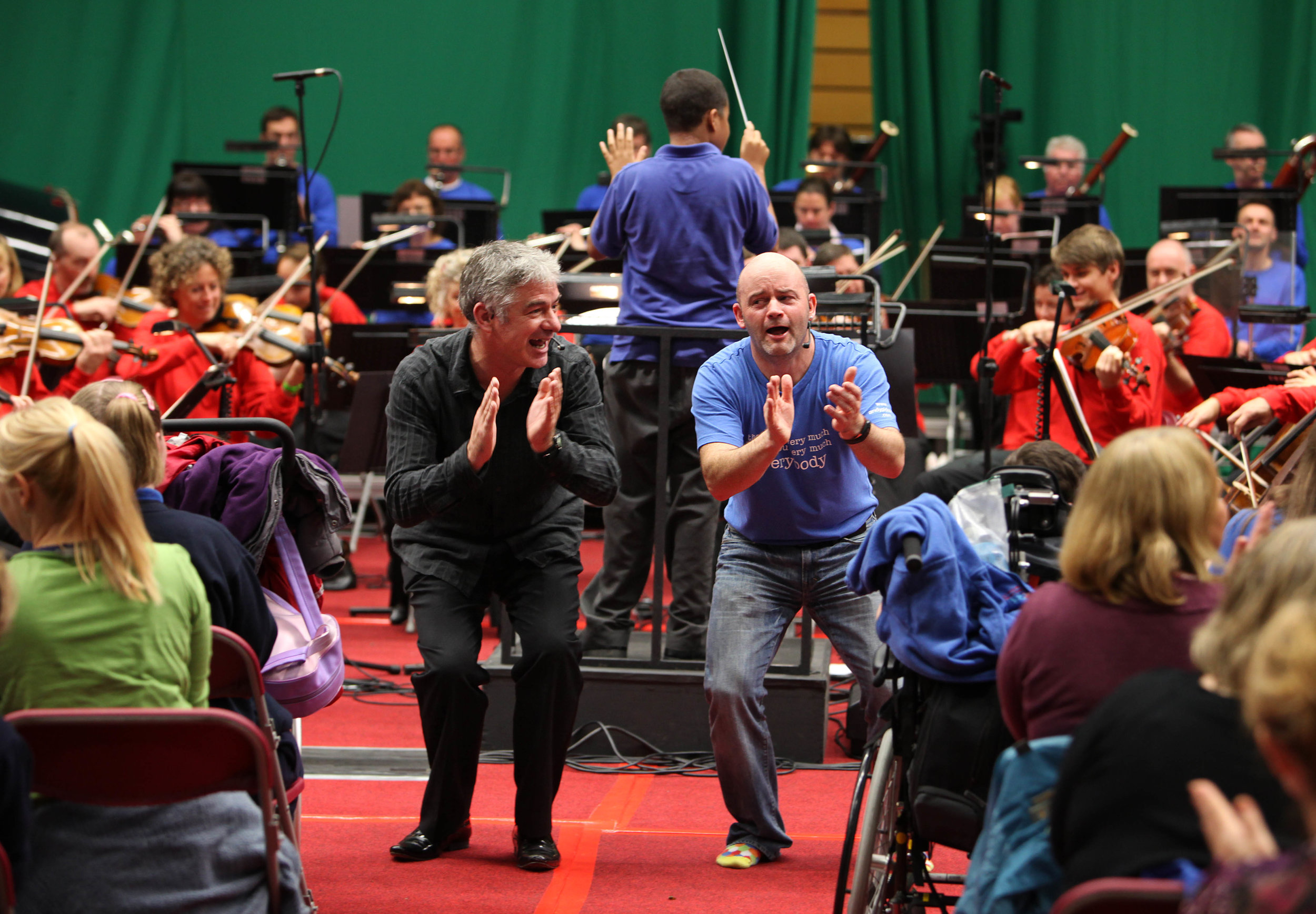 Grant Llewllyn and Andy Pidcock who lead the Relaxed Prom (cred Betina Skovbro)