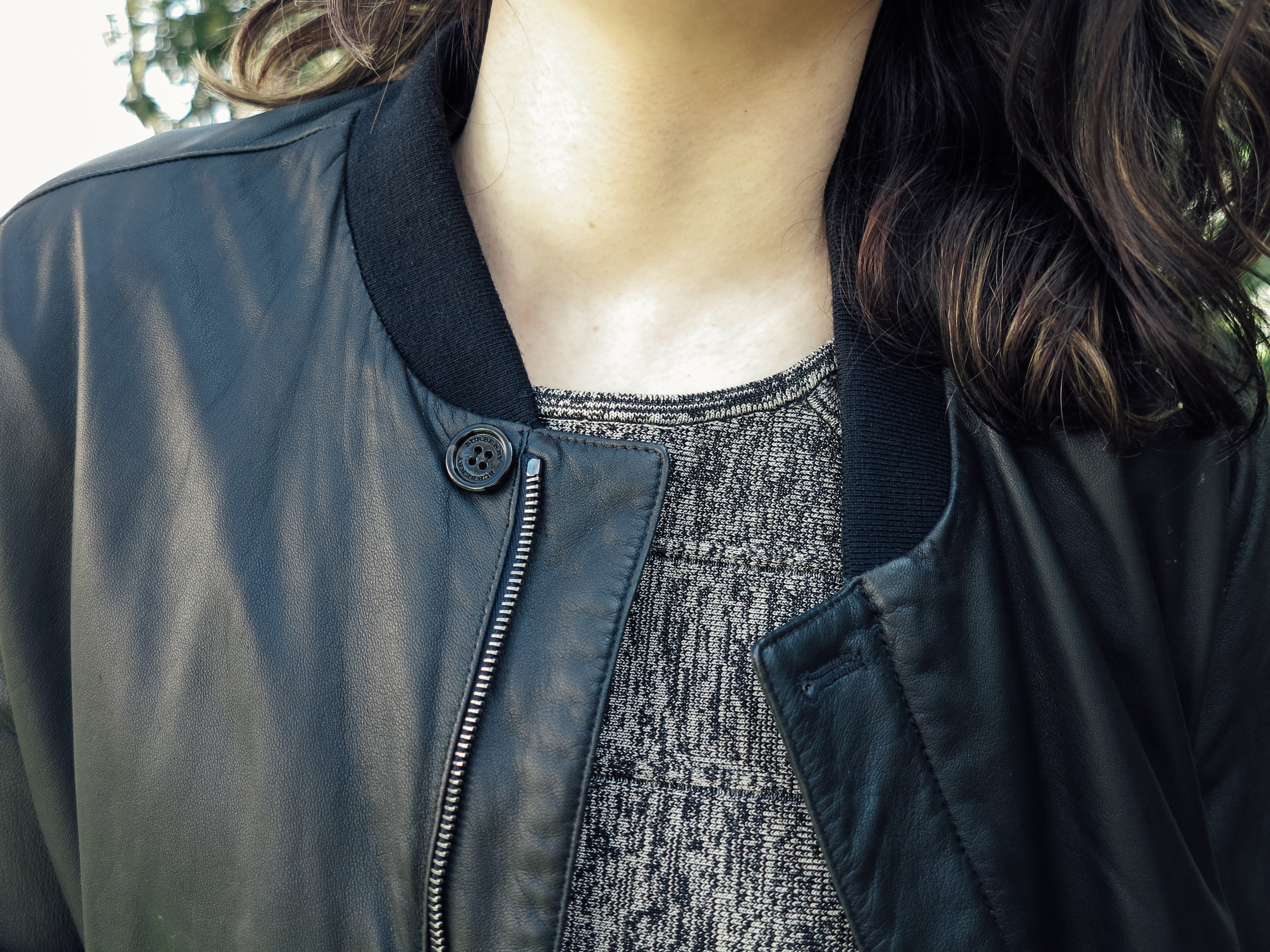 Burberry Leather Bomber