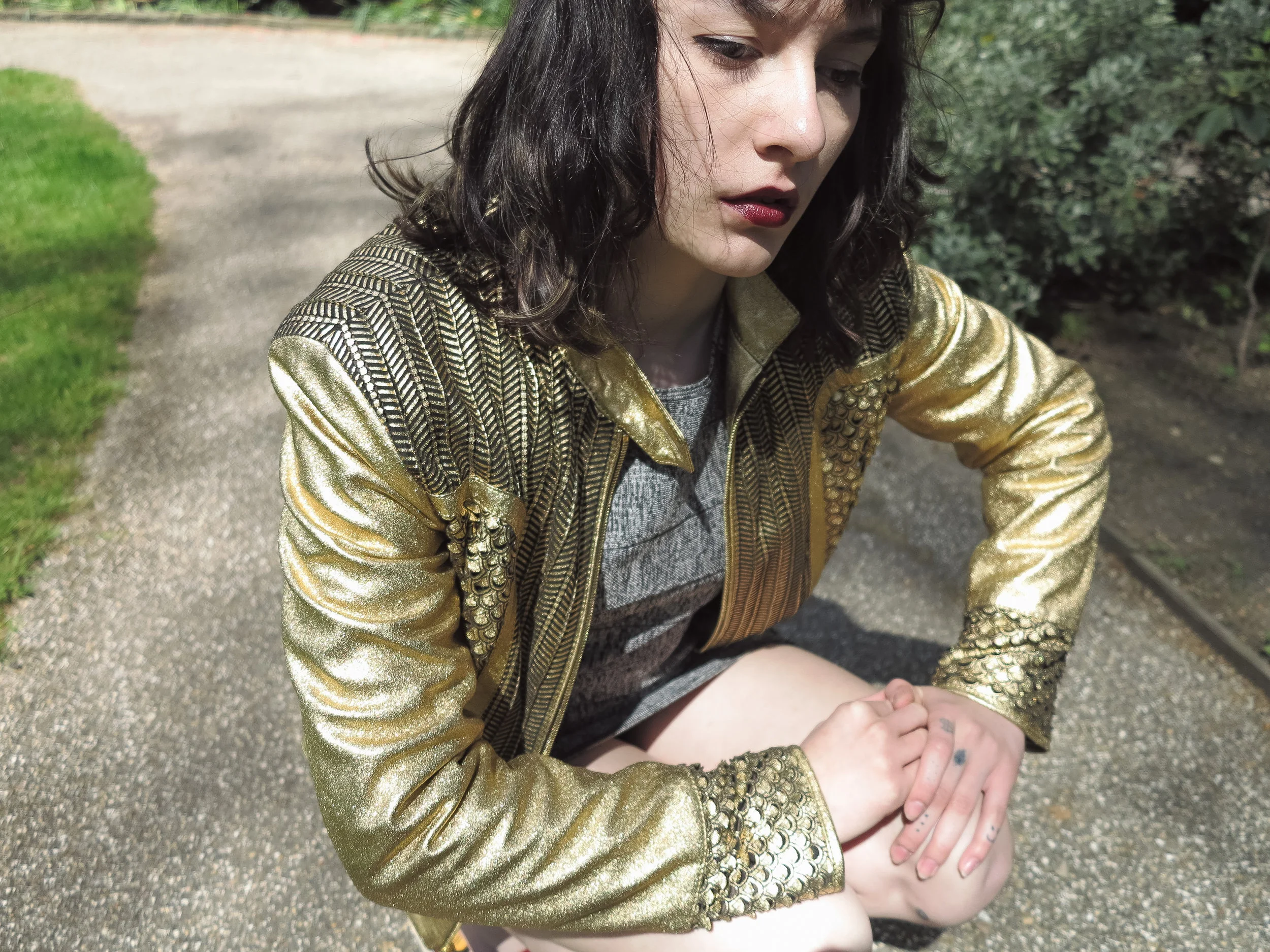 Roberto Cavalli Gold Jacket