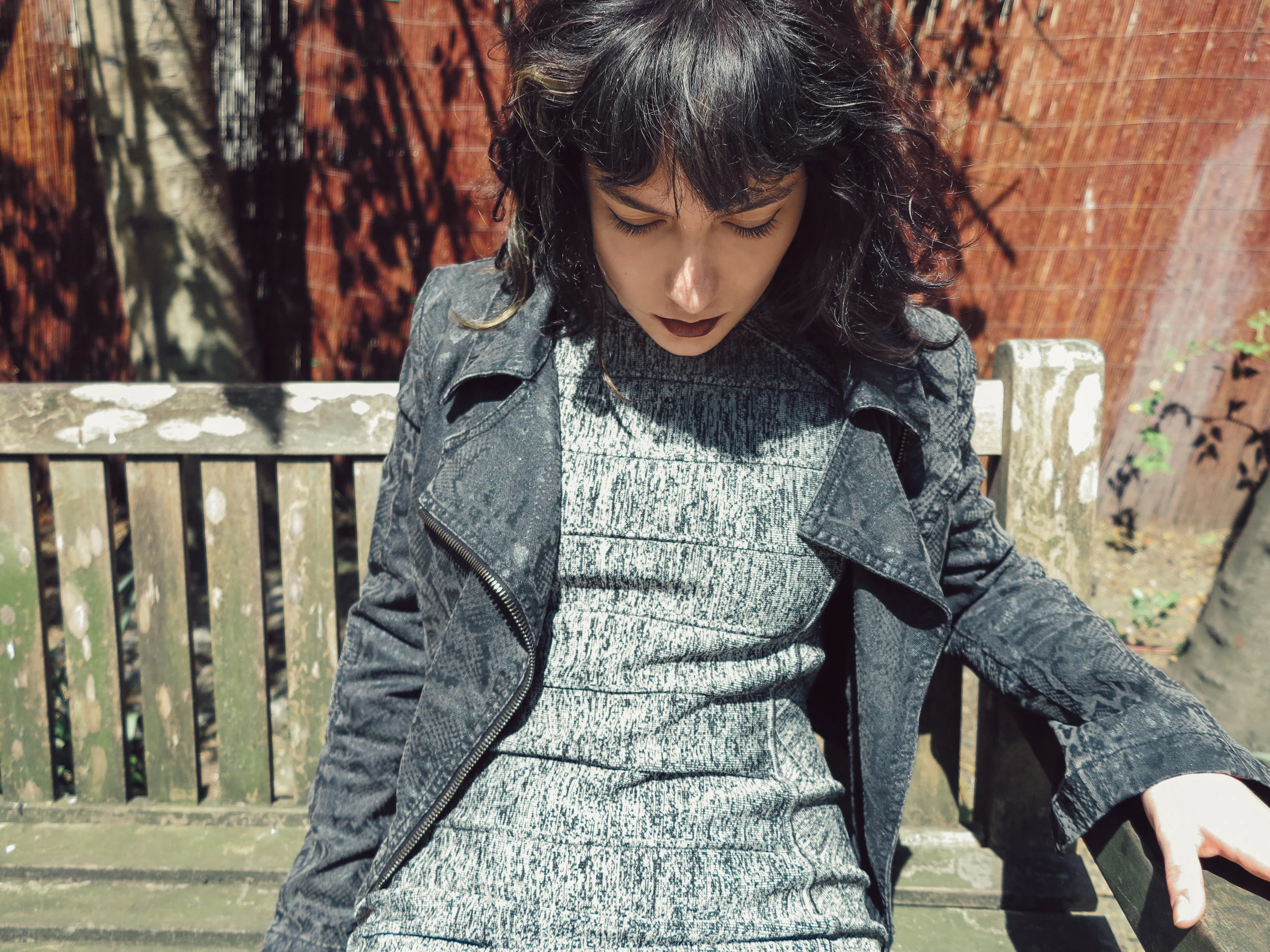 Stella McCartney Python Cropped Denim Jacket