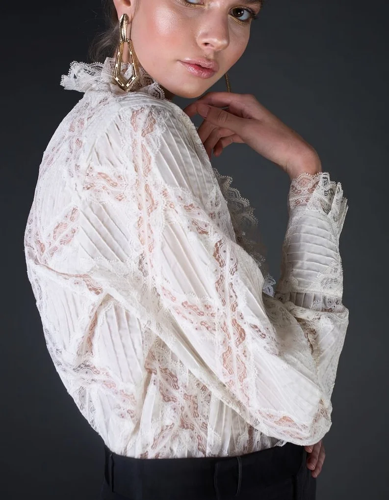 VINTAGE* Victorian Lace shirt
