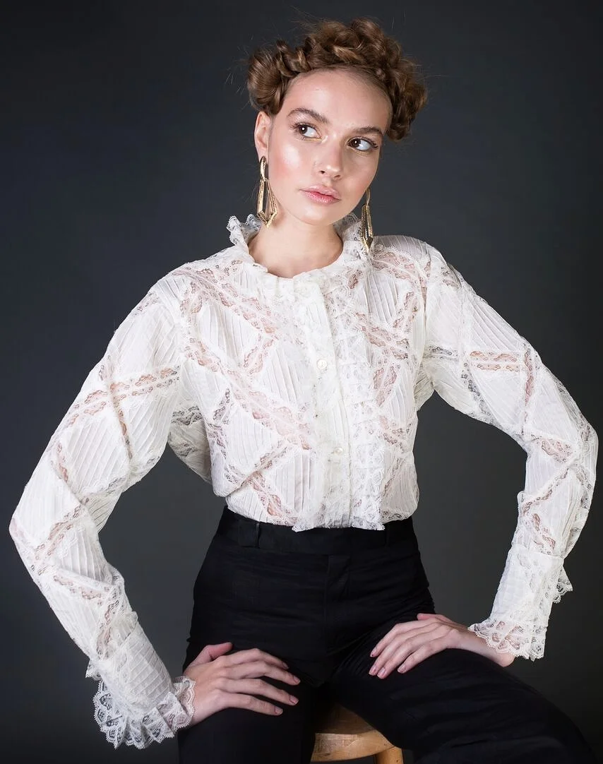 VINTAGE* Victorian Lace shirt