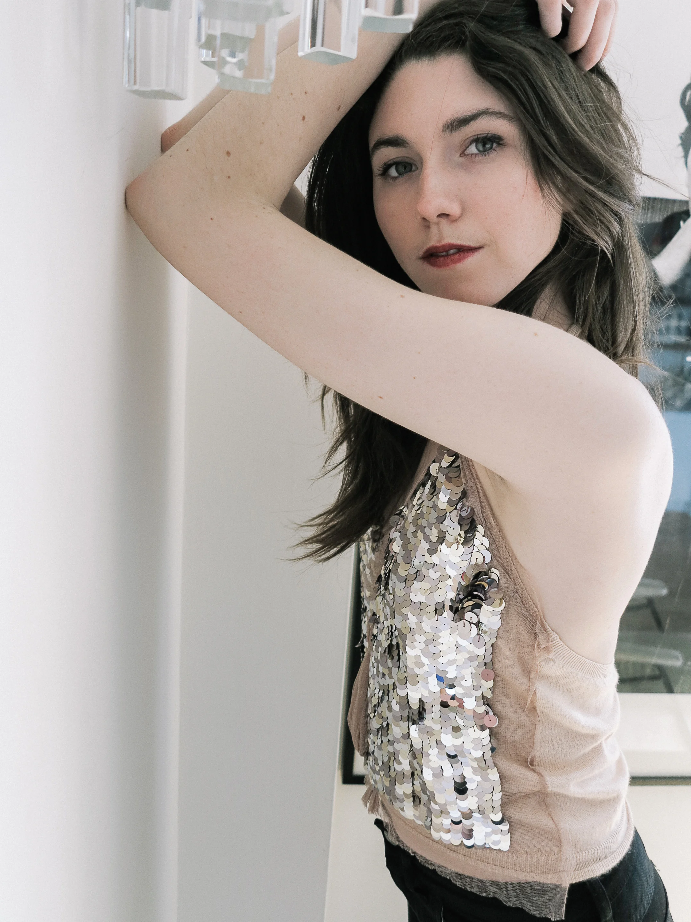 Prada Sequin Cashmere Halter